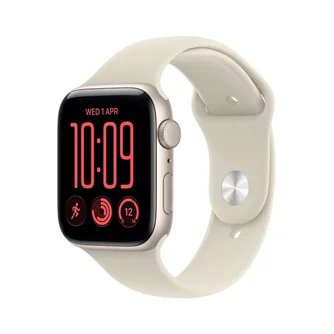 Умные часы Apple Watch SE 3 GPS 40mm MJKR4 Starlight Aluminium Case Sand Sport Band S/M
