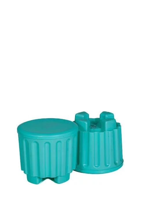 Puf din plastic Modalife Junior, albastru