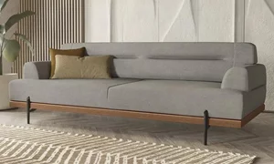 Image Canapea Modalife Linen 3 Light Grey