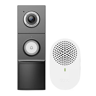 Sonerie video inteligentă TP-Link Tapo D235, 5MP, IP66, negru