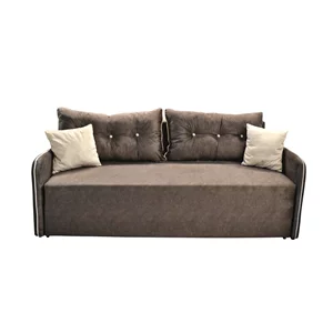 Image Canapea extensibilă DP Smart Siti Grey, catifea, 215 cm, gri