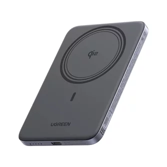 Внешний аккумулятор UGREEN Magsafe Ultra-Slim Qi2 5000mAh, 15W, Grey