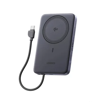 Внешний аккумулятор UGREEN MagFlow Air Qi2 10000mAh, 15W, Grey