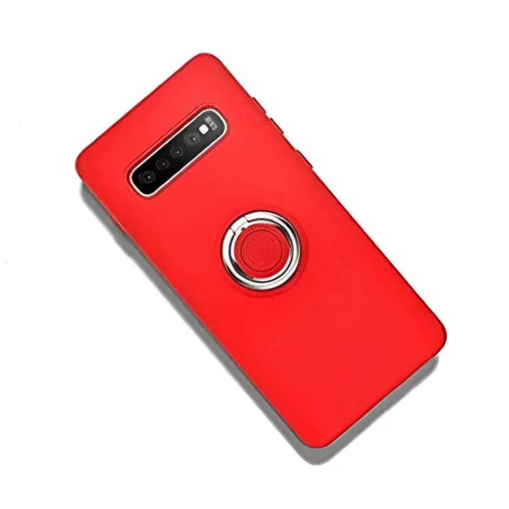 Чехол Helmet Liquid Silicone with Ring Samsung S10E, Red