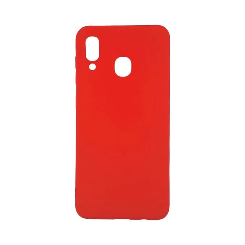 Чехол Helmet Liquid Silicone для Samsung Galaxy A30, красный