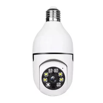 Cameră de supraveghere E27 Wi-Fi Tuya 2MP 1080P, White