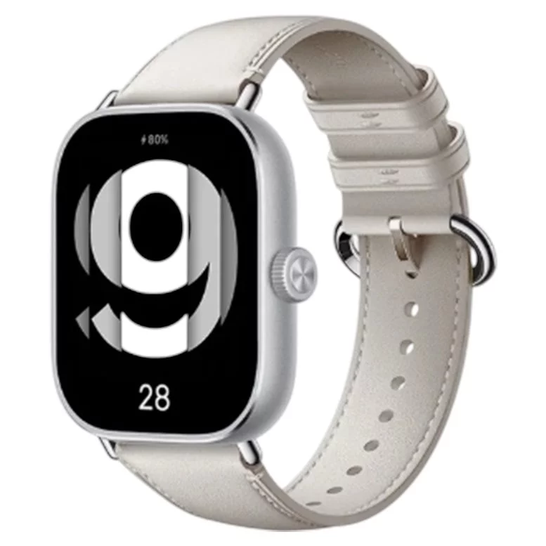 Curea Xiaomi Leather Redmi Watch 4/5/Band8Pro/9Pro White