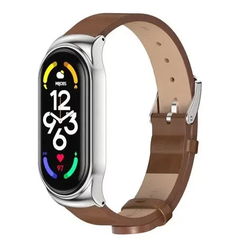 Ремешок Xiaomi Strap Leather Smart Band 7 Brown