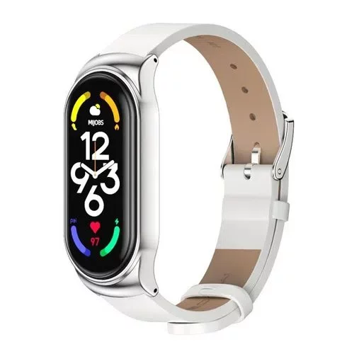 Ремешок Xiaomi Strap Leather Smart Band 7 White