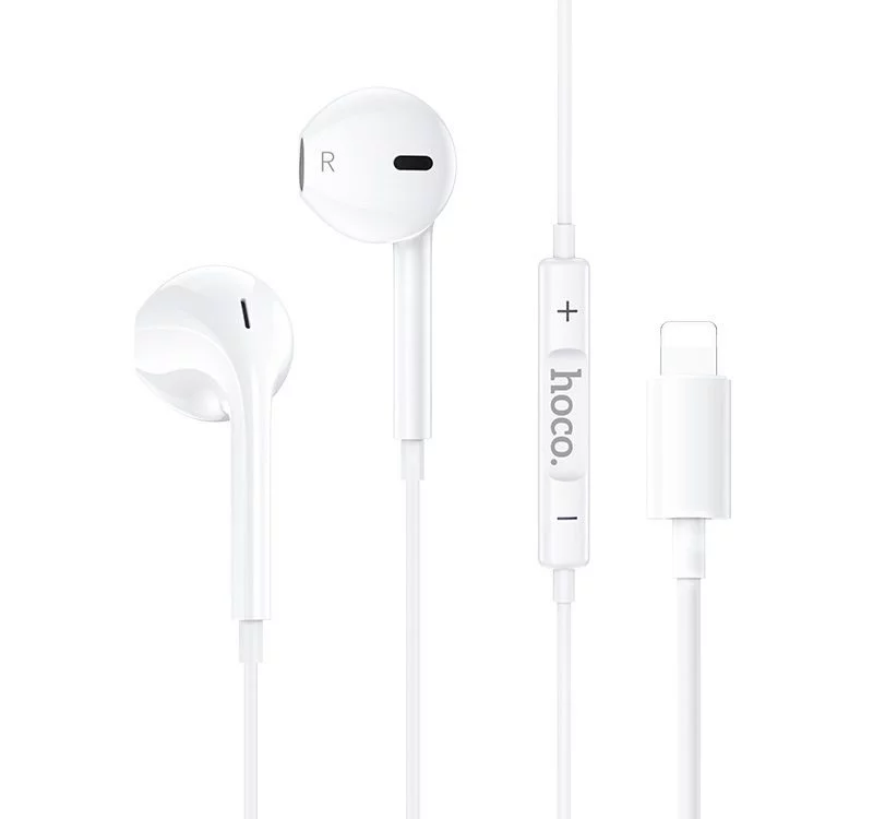 Căști HOCO M100 Original series Lightning, White