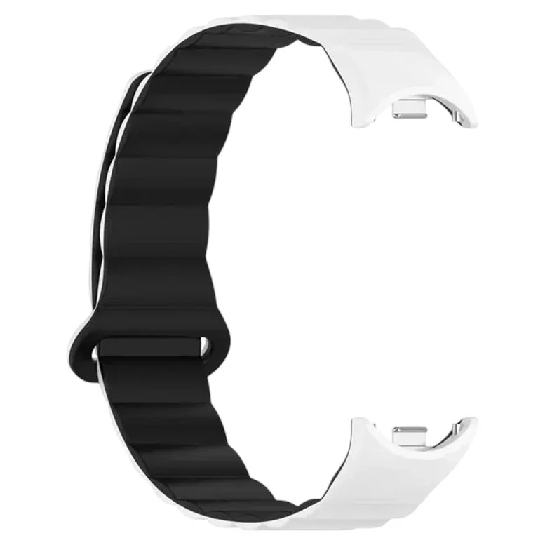 Curea Xiaomi Strap Magnetic Smart Band 8/9/10 White/Black