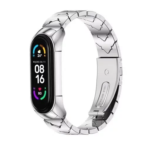 Curea Xiaomi Strap Metal V Smart Band 7 Silver