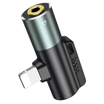 Adaptor HOCO LS32 Lightning to 3.5mm Metal Gray
