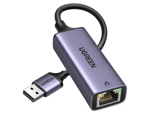 Adaptor de rețea UGREEN CM209 USB 3.0 Gigabit LAN RJ45, Space Gray