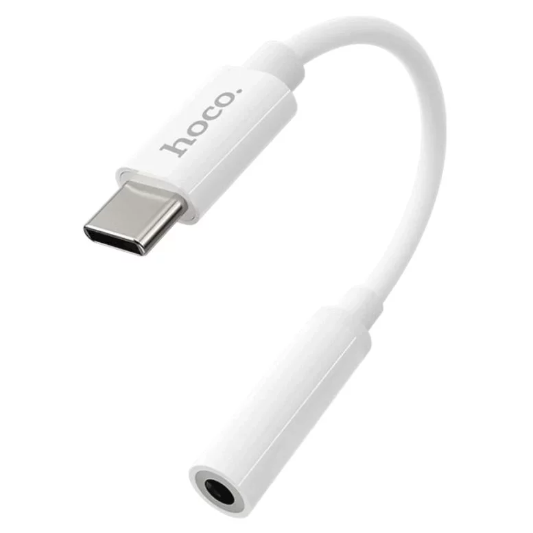 Adaptor HOCO LS30 Type-C - 3.5 White