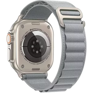 Image Ремешок Apple Watch 1/2/3/4/5/6/7/8/SE/Ultra/9/10 Nylon Gray