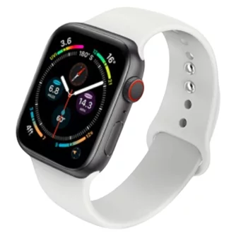 Curea Apple watch band 42-44mm Silicone White M/L
