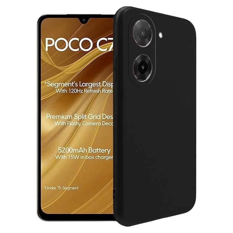 Husă Silicon case for Poco C71 Black