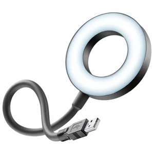 Image Lampă Cellularline USB Led Ring Light Black