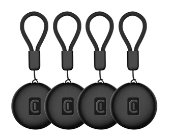 Трекер Smart Cellularline Tracy Tag  IOS 4-Pack Black