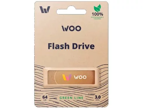 Memorie USB WOO USB 3.0 Green Line 64GB