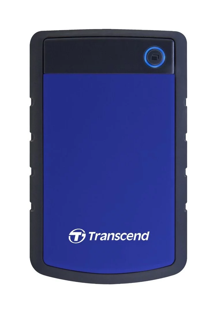 Image Hard disk extern Transcend StoreJet 25H3B 1Tb Rubber Grey, Blue