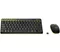 Image Set Logitech MK240 Black, Chartreuse