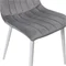 Image Scaun de bucatarie DC-90P N20 Catifea Dark Grey+White legs