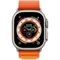 Image Ceas inteligent Apple Watch Ultra GPS + LTE 49mm MQEV3 Titanium Case with Orange Alpine Loop - L