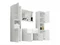 Image Set de mobila мебели Bratex Montreal XL Matera, White Gloss