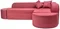 Бескаркасный диван Edka Jupiter 210/280/50 M11 розовый