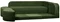 Бескаркасный диван Edka Jupiter M35 210/280/50 темно-зеленый