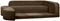 Бескаркасный диван Edka Jupiter M20 210/280/50 коричневый