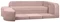Бескаркасный диван Edka Jupiter 210/280/50 M19 пудрово-розовый
