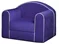 Image Fotoliu pliabil pentru copii Edka Star Kids M33 albastru