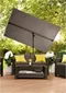 Image Umbrelă de gradină Blumfeldt Flex-Shade XL 10034728 Dark Gray