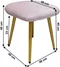 Image Табурет Tempo Kondela Terona Light Pink, Golden