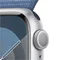 Ceas inteligent Apple Watch Series 9 GPS 45mm MR9F3 Silver Aluminium Case, Winter Blue Sport Loop