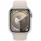 Image Ceas inteligent Apple Watch Series 9 GPS 45mm MR973 Starlight Aluminium Starlight Sport Band M/L
