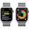 Image Ceas inteligent Apple Watch Series 9 GPS+LTE 45mm MRMQ3 Silver St.Steel Case Silver Milanese Loop