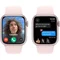 Image Ceas inteligent Apple Watch Series 9 GPS 45mm MR9H3 Pink Aluminium Case, Light Pink Sport Band M/L