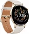 Image Умные часы Huawei Watch GT3 Gold Stainless Steel Case, White Leather Strap