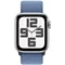Ceas inteligent Apple Watch SE (2023) GPS 44mm MREF3 Silver Al.Case, Winter Blue Sport Loop