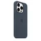 Image Husă Original iPhone 15 Pro Silicone Case with MagSafe Storm Blue
