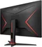 Image Monitor AOC Q27G2E/BK Borderless Black, Red