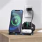 Image Зарядка Hoco CW33 3 in 1 Wireless Fast Charger Black