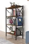 Image Стеллаж Fabulous 4 Shelves Metal Walnut/Black