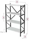 Image Стеллаж Fabulous 4 Shelves Metal White/Black