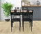 Image Set de bucatarie Costway HW66276BK Wood/Black