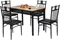 Image Set de bucatarie Costway HW66276BK Wood/Black